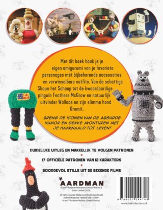 Wallace and Gromit - amigurumi haken - achterkant