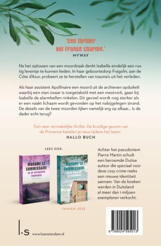 Madame le Commissaire en de uitgestelde wraak - achterkant