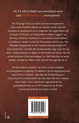 De bijzondere woorden van Gioia - achterkant