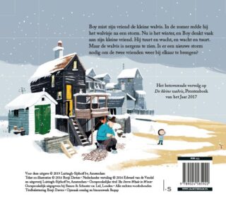 De kleine walvis in de winter - achterkant