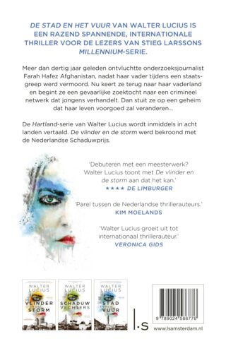 De stad en het vuur - achterkant