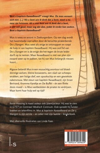 Mus en kapitein Kwaadbaard en De 5 slangen - achterkant
