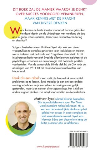 Denk als een rebel - achterkant