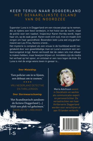 Tussen de duivel en de zee - achterkant