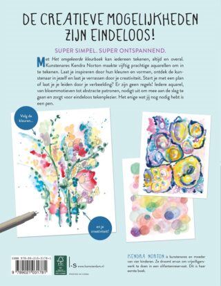 Het omgekeerde kleurboek - Mindful Journeys - achterkant