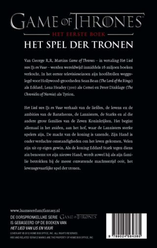 Het Spel der Tronen - achterkant