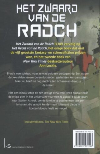 Het Zwaard van de Radch - achterkant