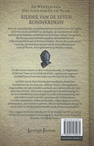 Ridder van de zeven koninkrijken - achterkant