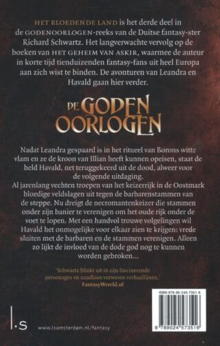 Het bloedende land - achterkant