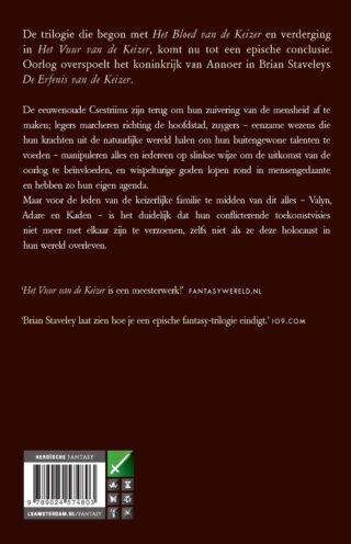 De erfenis van de keizer - achterkant