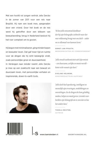 Verlangen naar minder - achterkant
