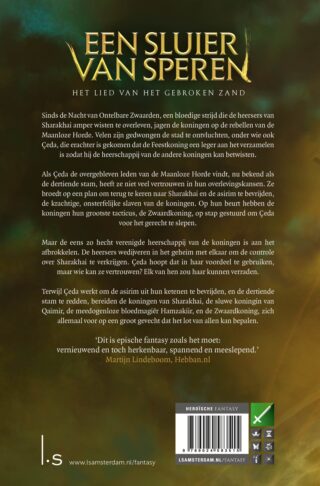 Een Sluier van Speren - achterkant