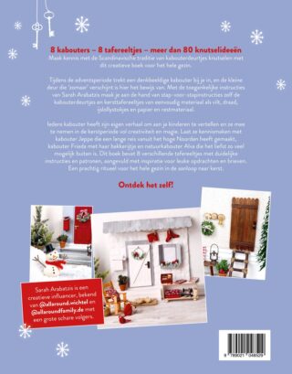 Kabouterdeurtjes maken voor kerst - achterkant