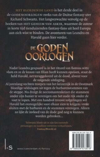 De Godenoorlogen 3 - Het Bloedende Land - achterkant
