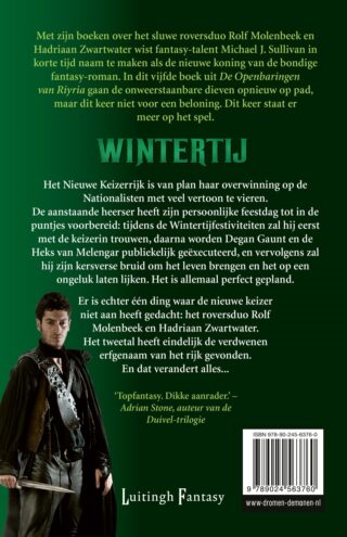 De Openbaringen van Riyria 5 - Wintertij (POD) - achterkant
