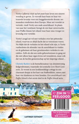 Een ansichtkaart van Puffin Island - achterkant