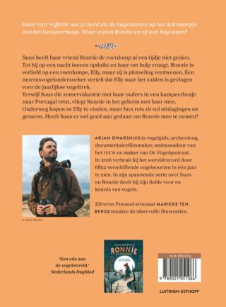 Ronnie de roerdomp slaat zijn vleugels uit - achterkant