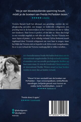 De vrouw op zolder - achterkant