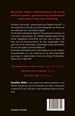 Monsters in het archief - achterkant