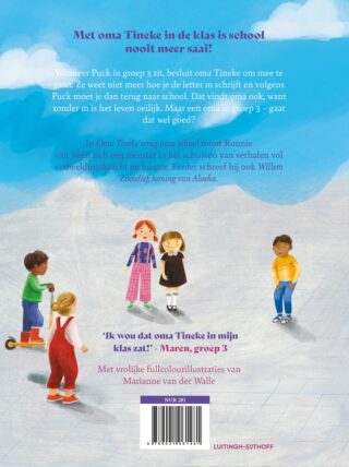 Oma Tineke terug naar school - achterkant