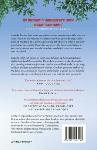 Madame le Commissaire en de villa vol vrouwen - achterkant