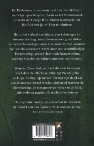 Heugenis, Smart en het Sterrenzwaard 1 - De Drakentroon - achterkant