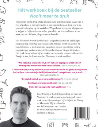 Nooit meer te druk - achterkant