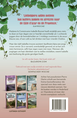 Madame le Commissaire en de vrouw zonder geheugen - achterkant