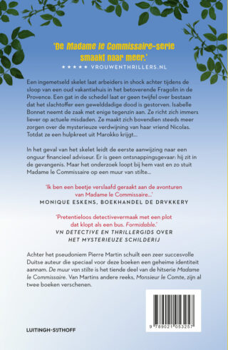 Madame le Commissaire en de muur van stilte - achterkant